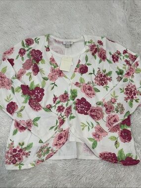 🥕 NWT Christopher & Banks Layered Look Cardigan Sweater